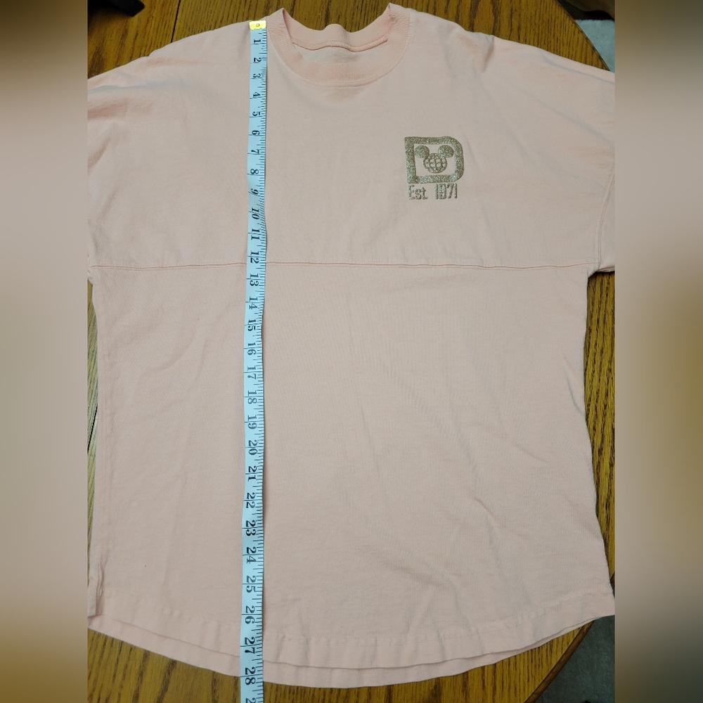 Walt Disney World Long Sleeve Oversized Spirit Jersey Rose Gold Size XS - Picture 9 of 9